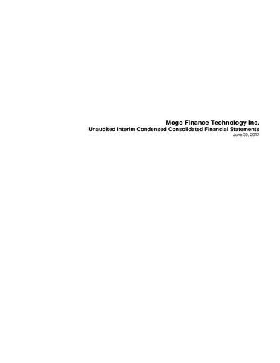 Miniature Mogo
 Rapport trimestriel 2017-q2