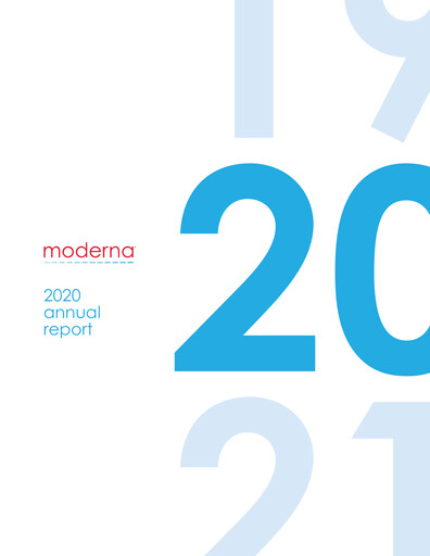 Thumbnail Moderna
 Annual Report 2020