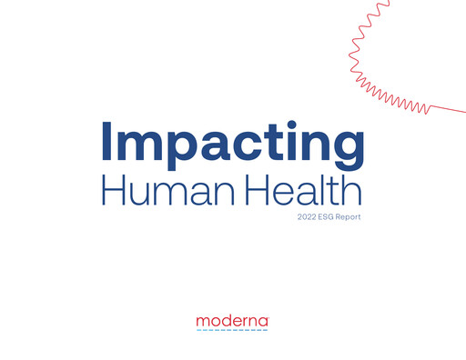 Thumbnail Moderna
 ESG Report 2022