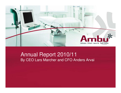 Thumbnail Ambu Annual Report 2010