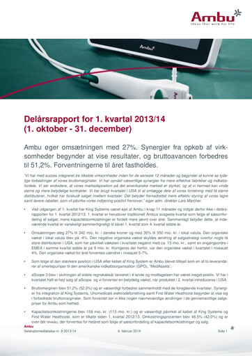 Thumbnail Ambu Quarterly Report 2013-q1