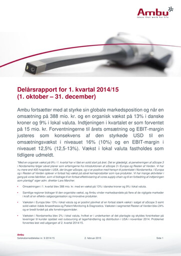 Thumbnail Ambu Quarterly Report 2014-q1