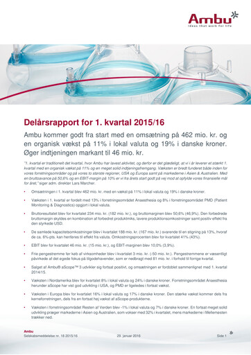 Thumbnail Ambu Quarterly Report 2015-q1