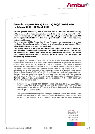 Thumbnail Ambu Quarterly Report 2008-q2