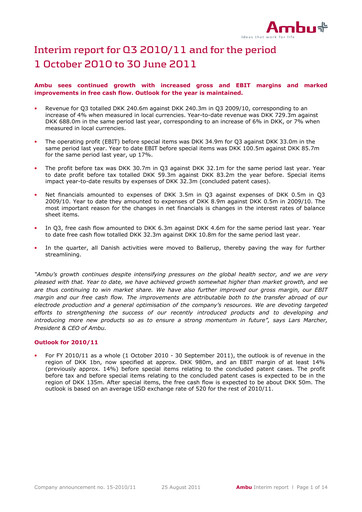 Thumbnail Ambu Quarterly Report 2010-q3