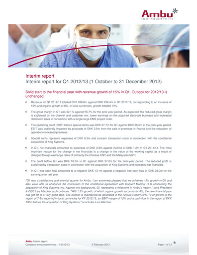Thumbnail Ambu Quarterly Report 2012-q1