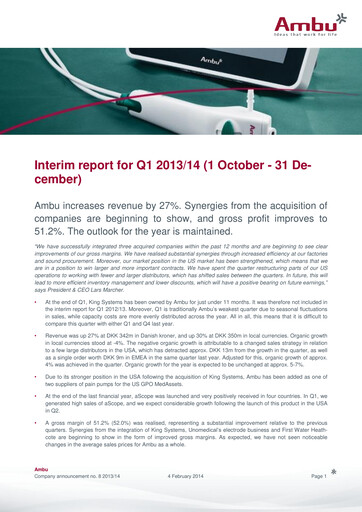 Thumbnail Ambu Quarterly Report 2013-q1
