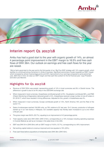 Thumbnail Ambu Quarterly Report 2017-q1