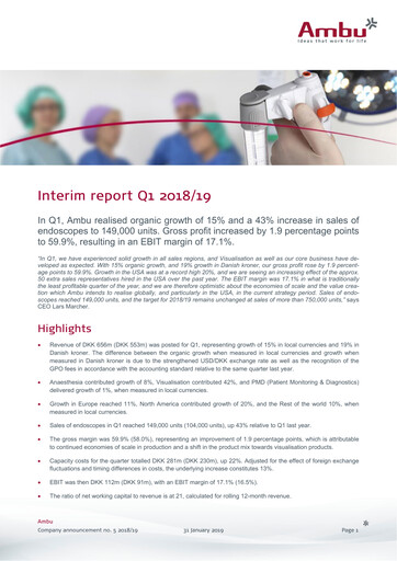 Thumbnail Ambu Quarterly Report 2018-q1