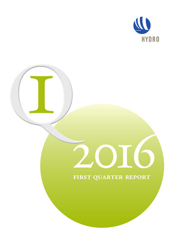 Miniature Norsk Hydro
 Rapport trimestriel 2016-q1