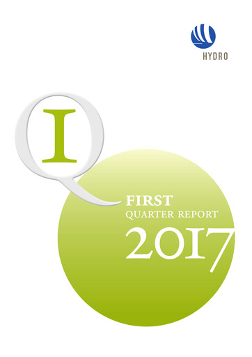 Miniature Norsk Hydro
 Rapport trimestriel 2017-q1