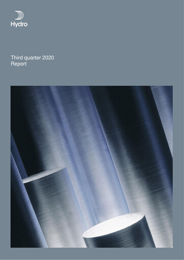Miniature Norsk Hydro
 Rapport trimestriel 2020-q3