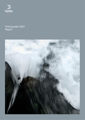 Miniature Norsk Hydro
 Rapport trimestriel 2021-q3