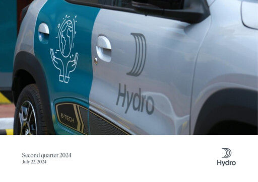Miniature Norsk Hydro
 Rapport trimestriel 2024-q2