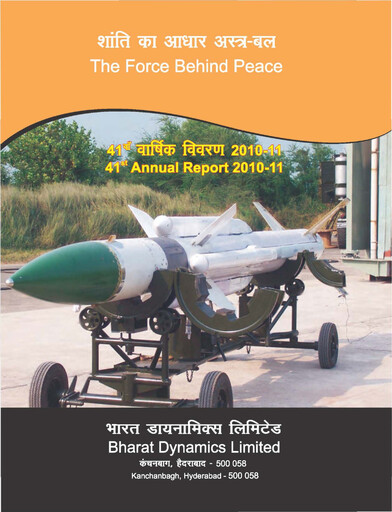 Thumbnail Bharat Dynamics
 Annual Report 2010-2011