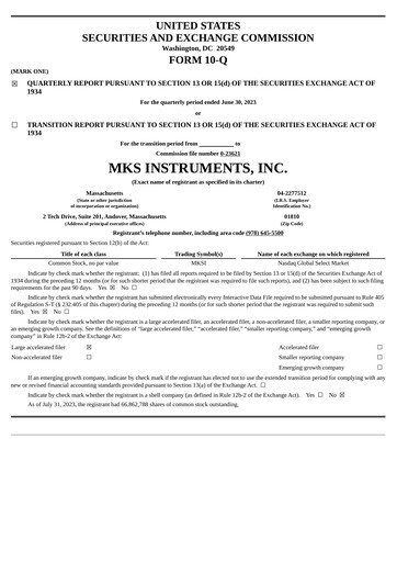 Thumbnail MKS Instruments Quarterly Report 2023-q2