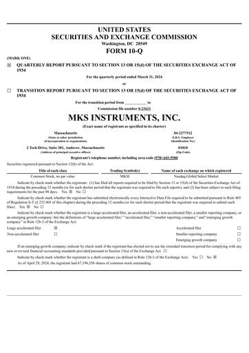 Thumbnail MKS Instruments Quarterly Report 2024-q1