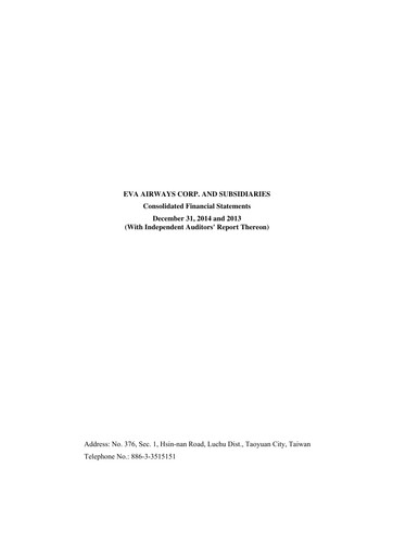 Thumbnail EVA Air
 Financial Statement 2014