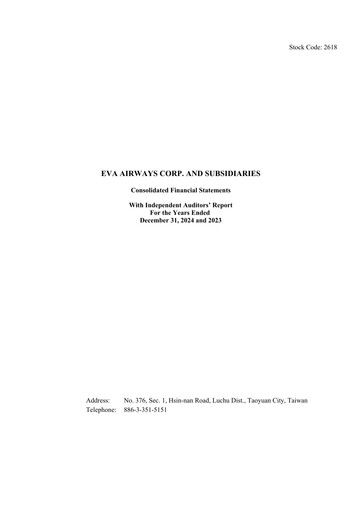 Thumbnail EVA Air
 Financial Statement 2024