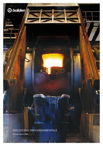 Thumbnail Boliden Annual Report 2000