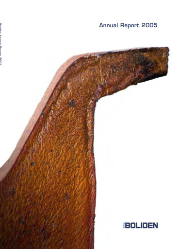 Thumbnail Boliden Annual Report 2005