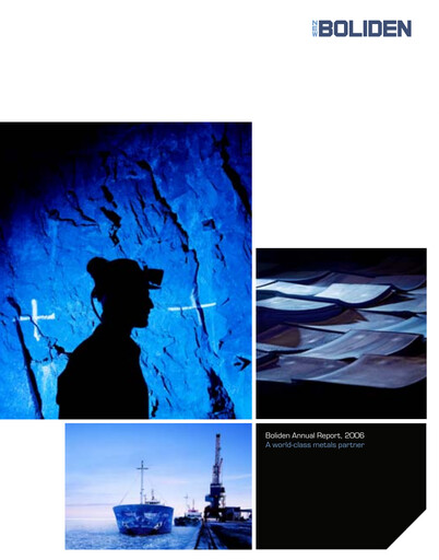 Thumbnail Boliden Annual Report 2006