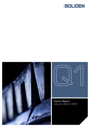 Thumbnail Boliden Quarterly Report 2007-q1