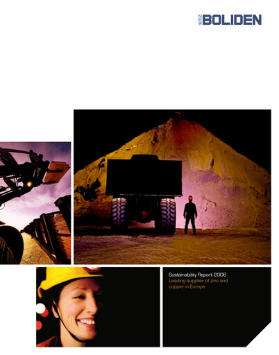 Thumbnail Boliden Sustainability Report 2006