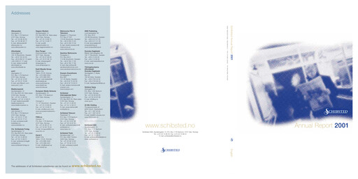 Thumbnail Schibsted Annual Report 2001