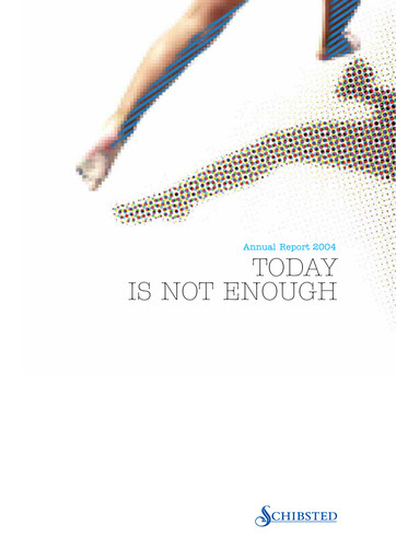 Thumbnail Schibsted Annual Report 2004