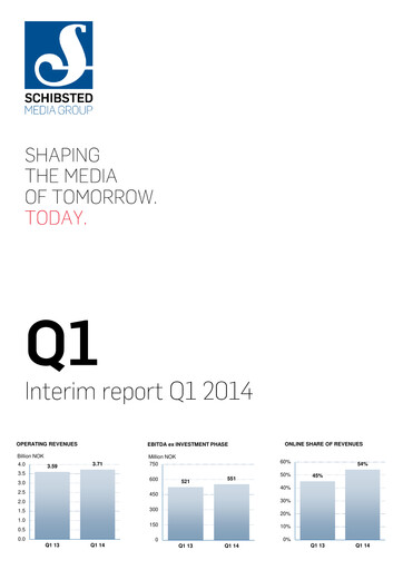 Thumbnail Schibsted Quarterly Report 2014-q1
