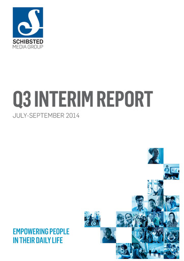 Thumbnail Schibsted Quarterly Report 2014-q3