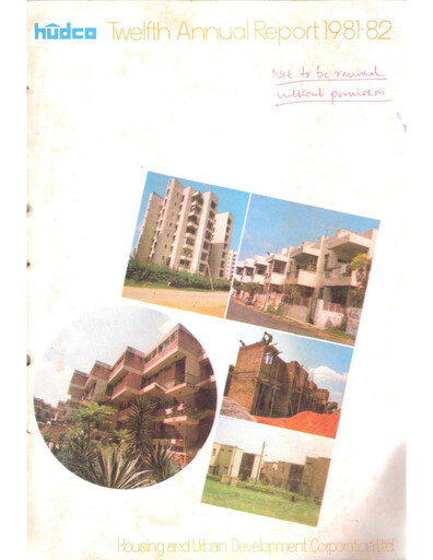 Thumbnail Hudco Annual Report 1981-1982
