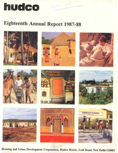 Thumbnail Hudco Annual Report 1987-1988