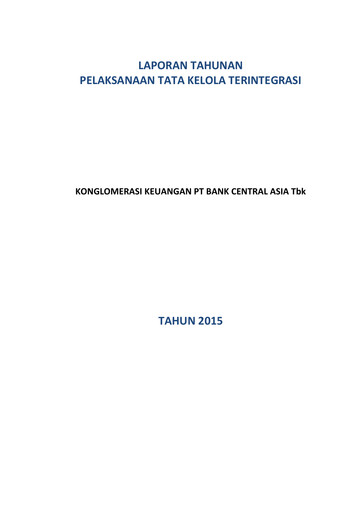 Thumbnail Bank Central Asia
 Annual Report 2015