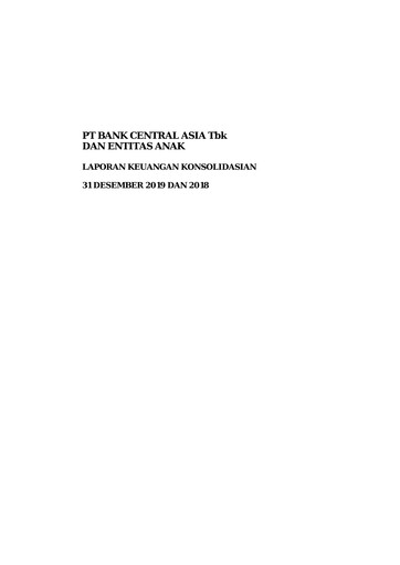 Thumbnail Bank Central Asia
 Financial Statement 2019
