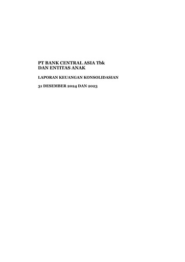 Thumbnail Bank Central Asia
 Financial Statement 2024