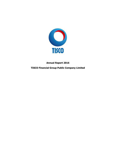 Thumbnail TISCO Financial Group Annual Report 2016
