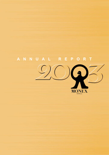 Thumbnail Monex Group Annual Report 2003