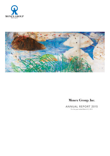 Thumbnail Monex Group Annual Report 2015
