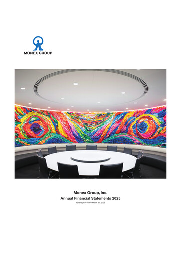 Thumbnail Monex Group Financial Statement fy2025