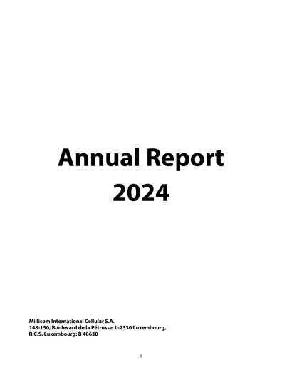 Thumbnail Millicom Annual Report 2024