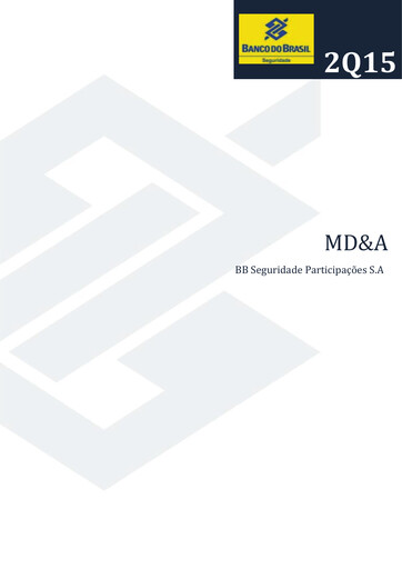 Miniature BB Seguridade Participações Rapport trimestriel 2015-q2