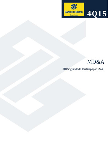 Miniature BB Seguridade Participações Rapport trimestriel 2015-q4