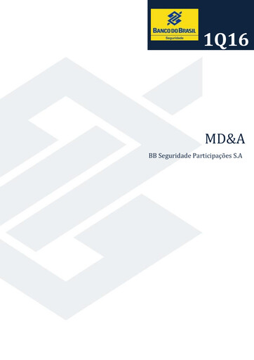 Miniature BB Seguridade Participações Rapport trimestriel 2016-q1