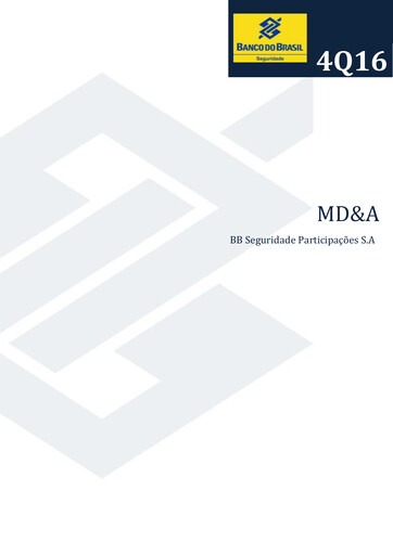 Miniature BB Seguridade Participações Rapport trimestriel 2016-q4