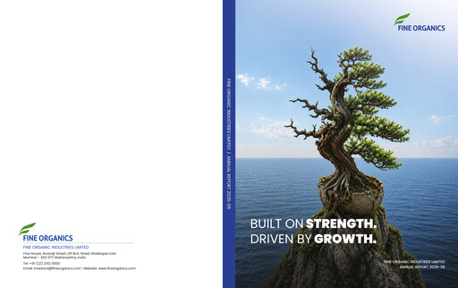 Thumbnail Fine Organics Annual Report 2025-2026