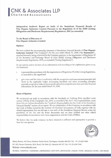 Thumbnail Fine Organics Quarterly Report 2026-q4