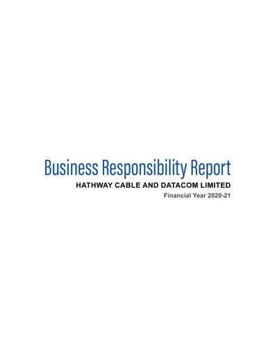 Thumbnail Hathway ESG Report 2020-2021