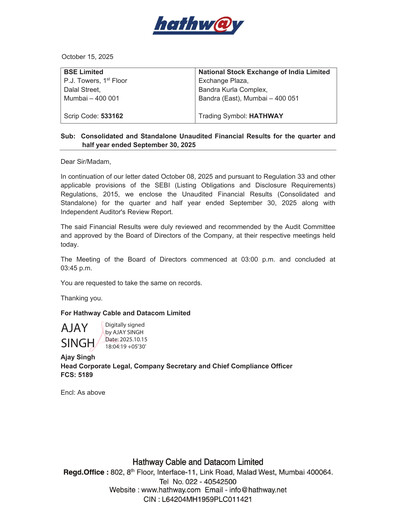 Thumbnail Hathway Quarterly Report 2025-q2